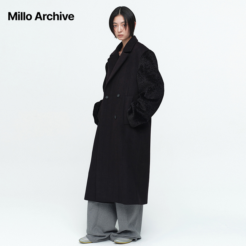 双排扣羊毛大衣MilloArchive