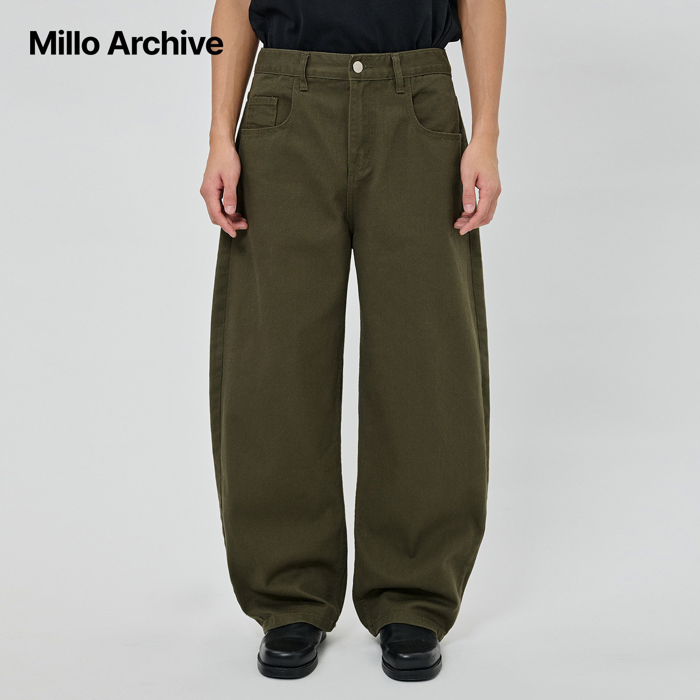 Millo Archive25冬款男装美式复古工装裤宽松廓形显瘦休闲日常
