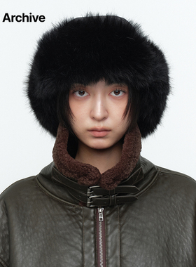 Millo Archive冬新品灯芯绒骑兵帽女护耳保暖雷锋帽飞行员帽