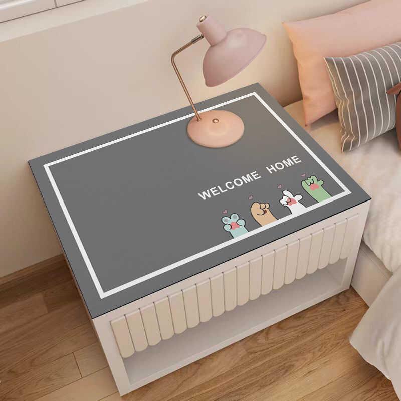 硅藻泥吸水防滑耐脏可裁剪耐脏床头柜盖垫防烫桌垫洗衣机防尘盖垫