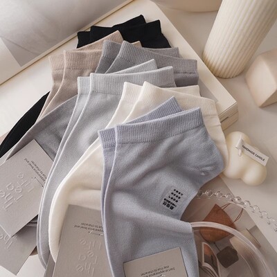 夏季吸汗抗菌低帮短筒袜