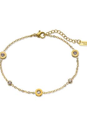 高级感小钻钛钢手链小众设计轻奢小众精致女闺蜜简约冷淡风二人款