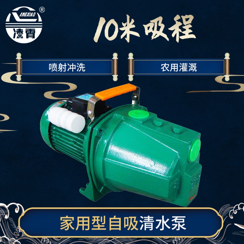 凌霄水泵jet150 220v自吸高扬程清水泵 jet100农用灌溉井水抽水泵