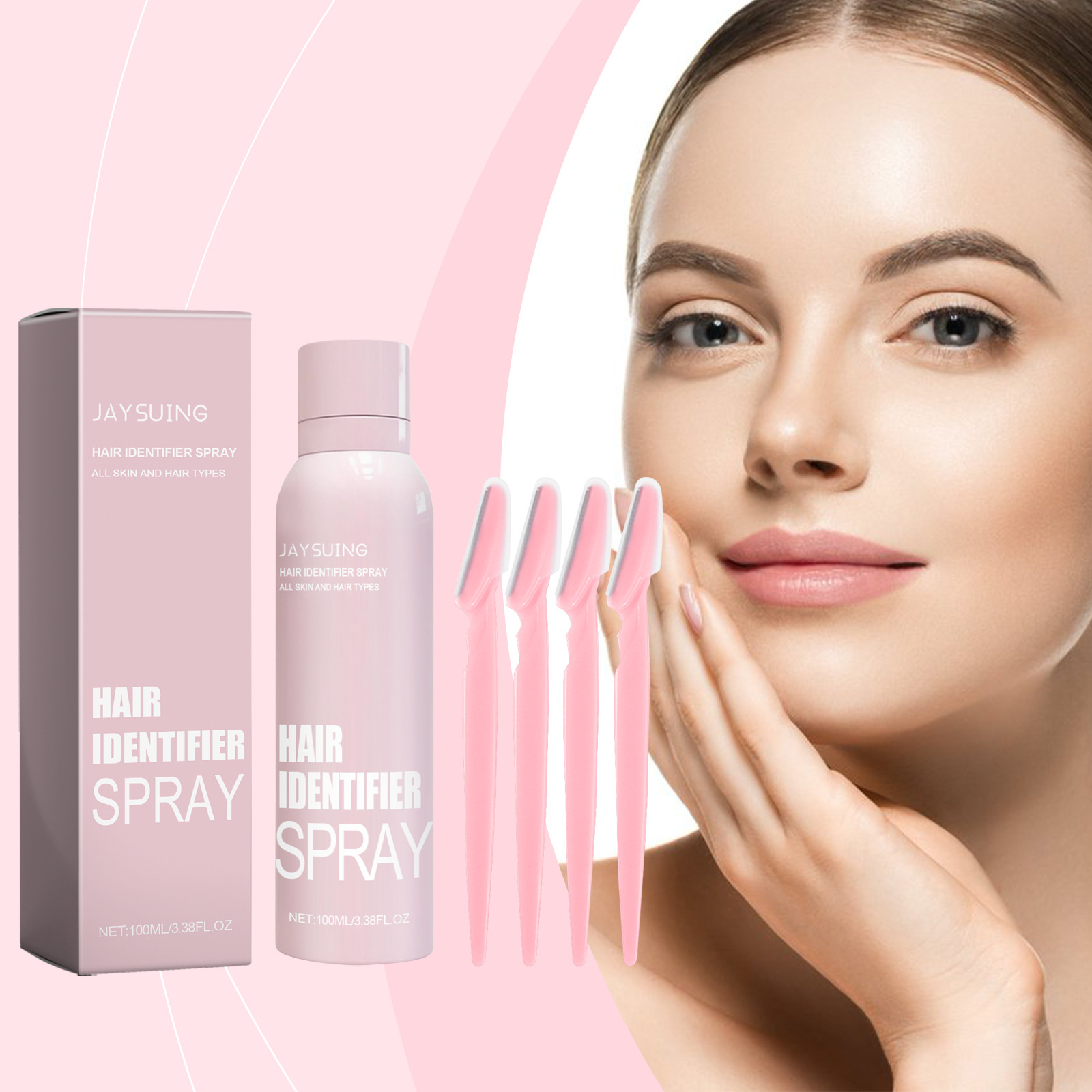 Jaysuing面部毛发喷雾清洁保湿