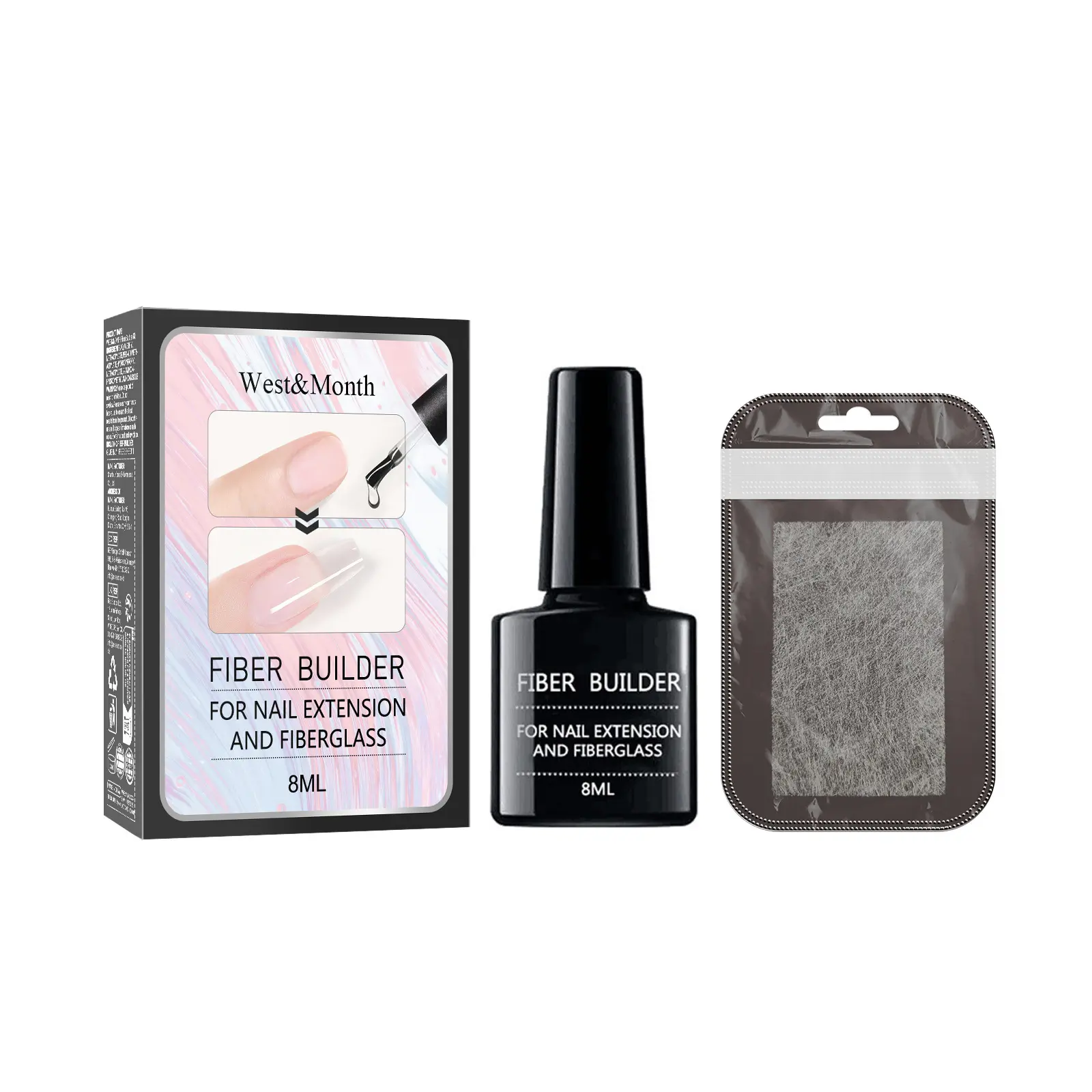 Fibre Extension Gel Set Nail Extension Liquid Reinforcement