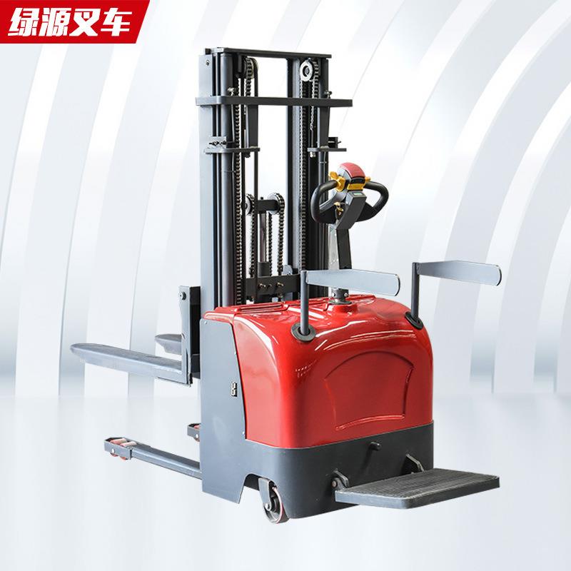 厂家制作1吨2吨吨电动堆高车站驾式堆高机全电动装卸搬运叉车