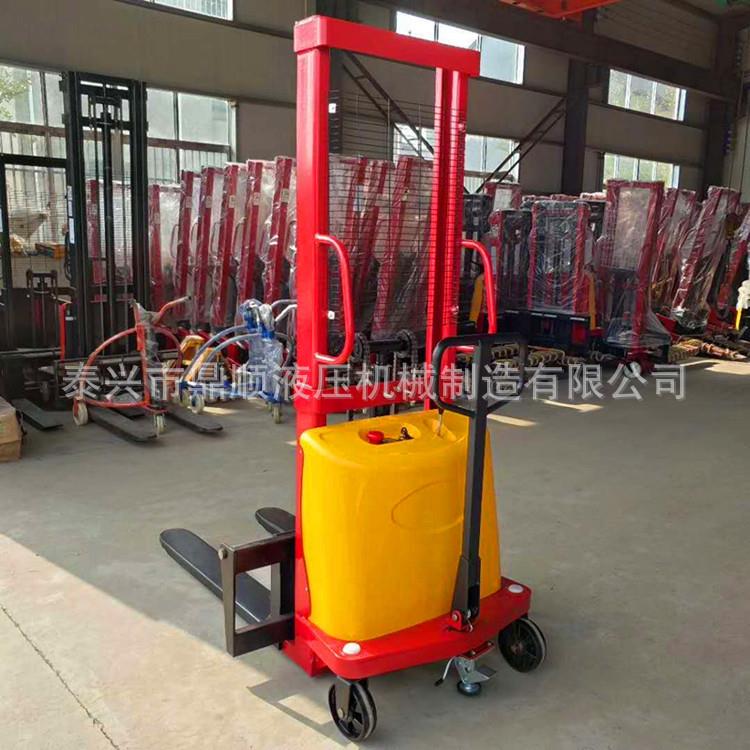 半电动堆高车装卸堆垛车电动升高车1.5吨2吨半电动叉车