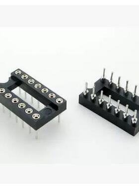 14脚 圆孔IC插座 DIP14圆脚直插IC插座14P 集成插座 一管34个20元