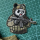 fury panda狂怒 熊猫全刺绣魔术贴迷彩士气章背包贴