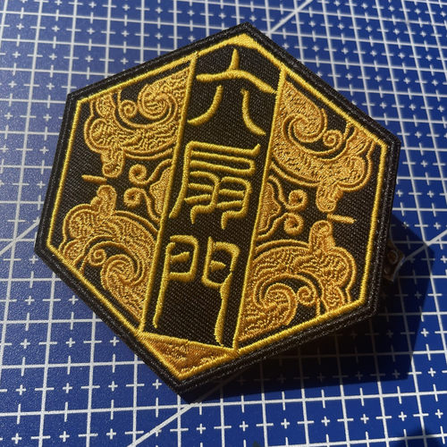 复古锦衣卫士气章 精美刺绣徽章 六扇门魔术贴章 户外背包贴布贴