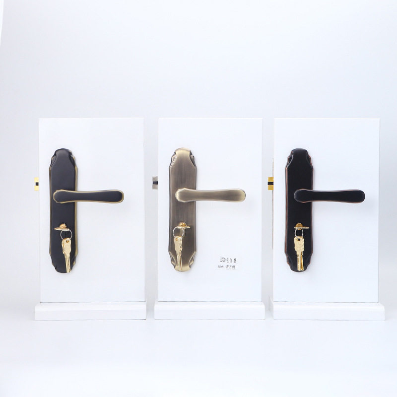 现代简约实木门锁欧式卧室卫生间房门锁通用五金锁具锌合金防盗锁