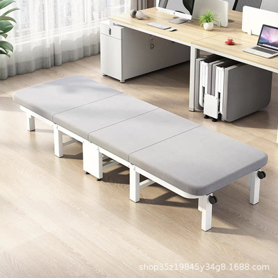 陪护床简易便携式海绵垫躺椅宿舍成人午睡床时尚办公室单人折叠床