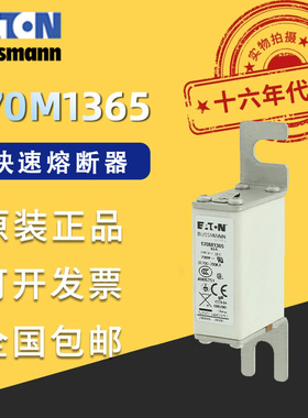 170M1365伊顿巴斯曼熔断器690VAC63A200KA分断力不立即断GR熔断器