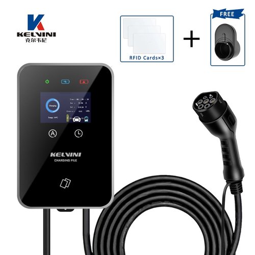 克尔韦尼 欧标家用380V壁挂交流充电桩新能源电动汽车通用11KW16A