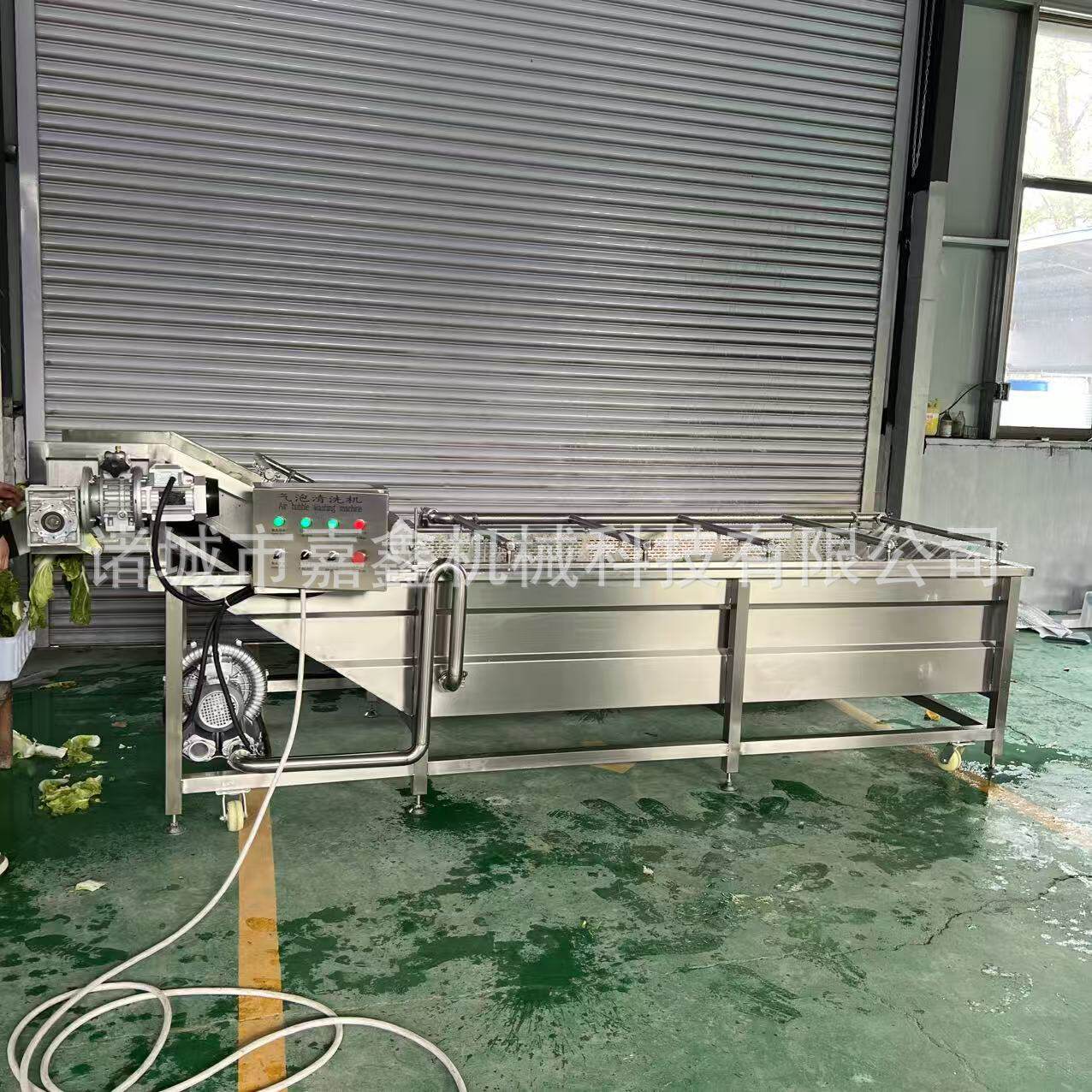 娃娃菜清洗机 芹菜气泡清洗设备 连续式油菜 菠菜清洗机流水线