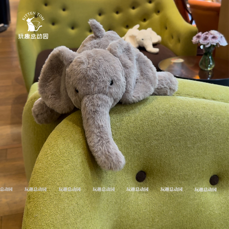 小象毛绒玩具抱枕玩偶装饰摆件