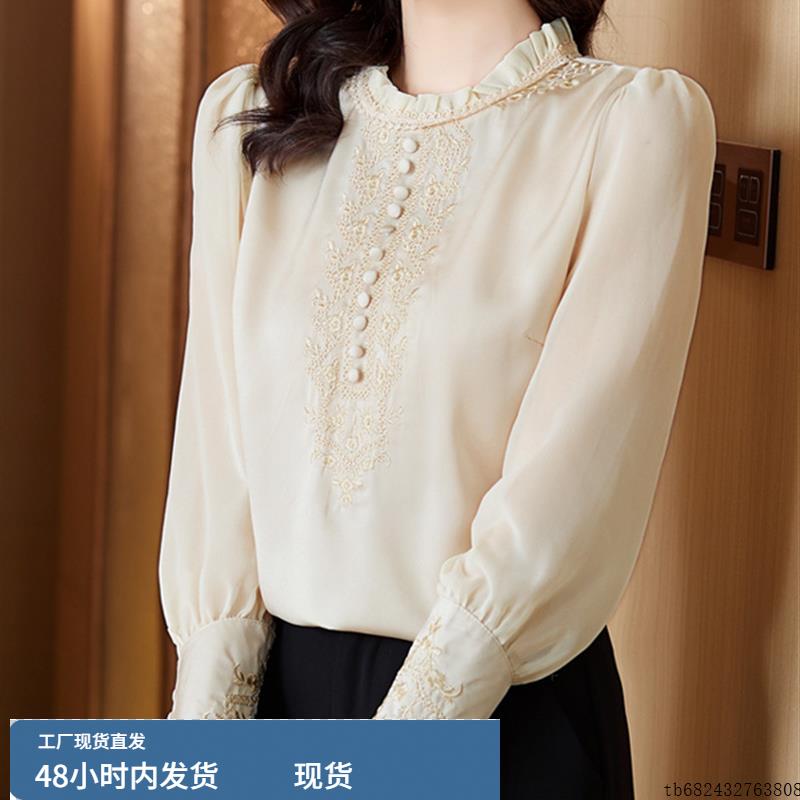 广州十三行大码女装高端2025年夏季新款宽松显瘦衬衫通勤气质上衣