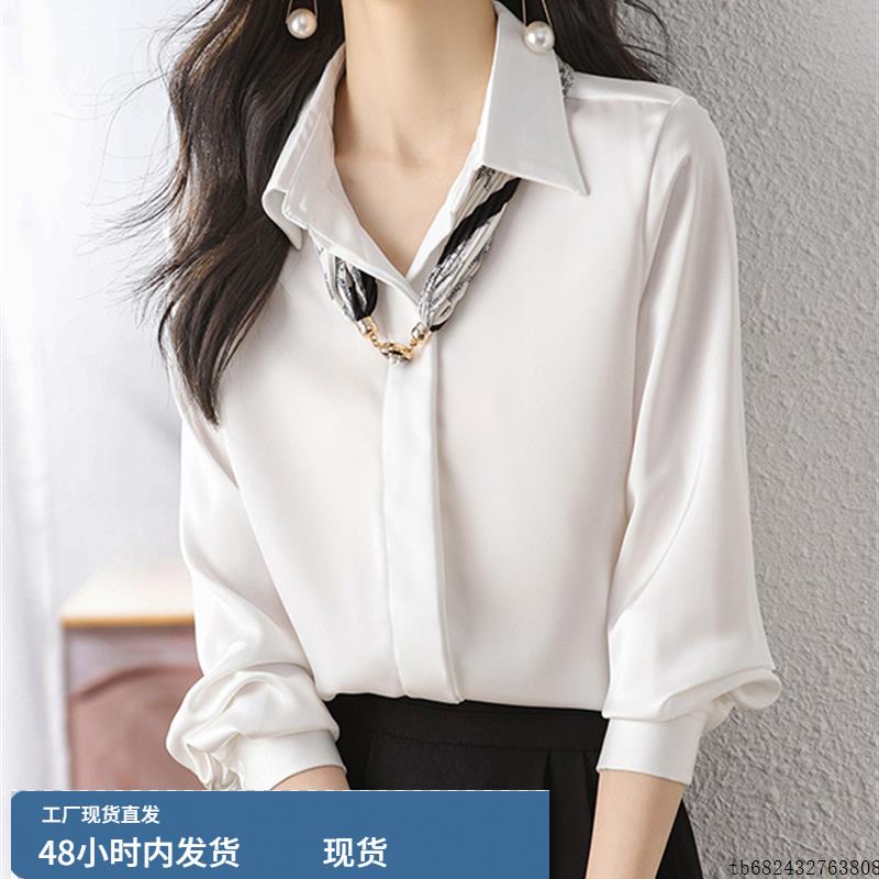广州十三行大码女装高端2025年夏季新款白色衬衫时尚百搭减龄上衣