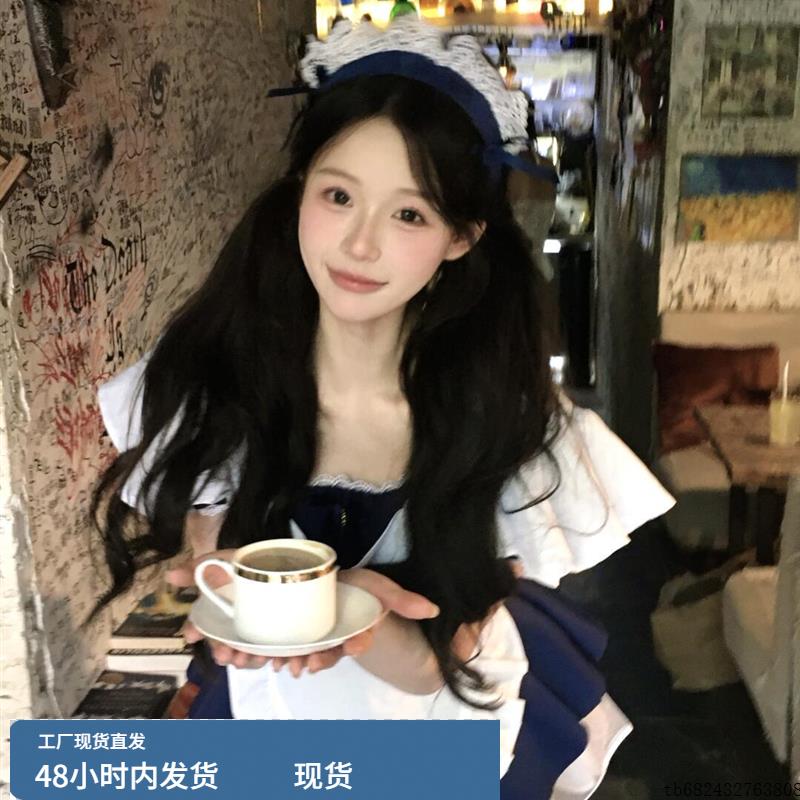 天使女仆-日系软妹可爱连衣裙女佣围裙动漫二次元COS服洛丽塔套装