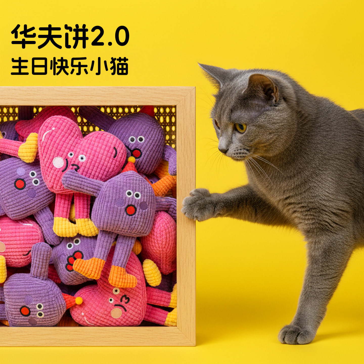 么哇猫玩具华夫饼猫薄荷玩具