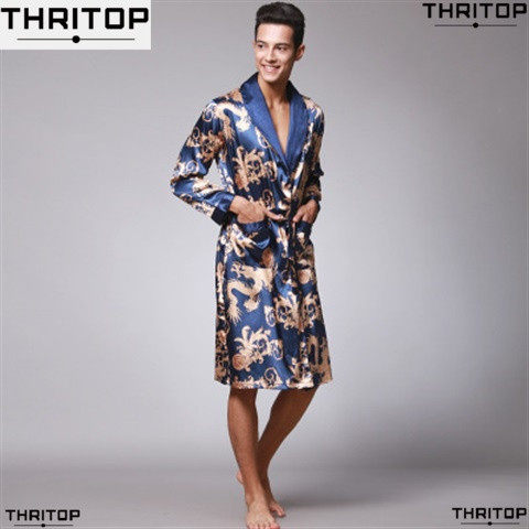 速发Silk log-eeved  Log Robe ad babe s ho we