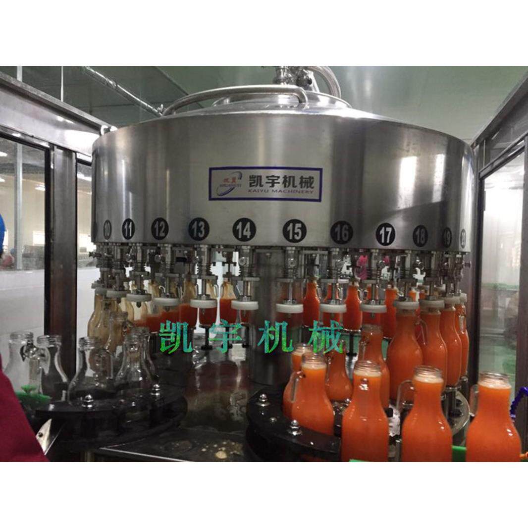 全自动液体灌装机洗衣液饮料白酒食用油果汁膏体罐装生产线