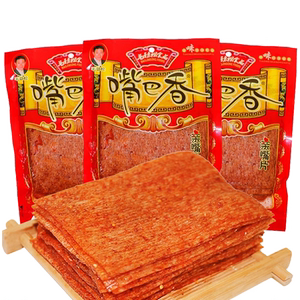 优霖食品专营店毛劲松嘴巴香辣条儿时怀旧麻辣解馋零食小吃亲嘴片老式手撕大辣片