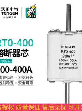 TENGEN天正电气 RTO-400A熔断器RT0-400陶瓷熔芯保险丝315A 250A