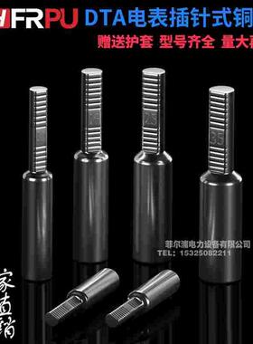 DTA/GTLA-10/16/20平方全铜过渡管电表C45插针式铜鼻镀锡接线端子