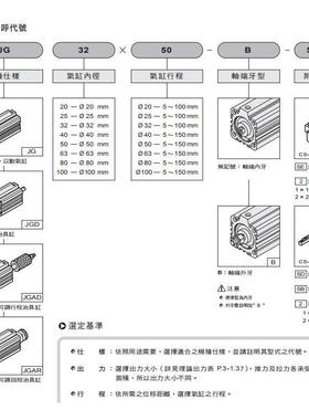 气立可治具气缸JG/JGD/JGAD/JGAR20/25/32/40/50/63/80/100-10/20