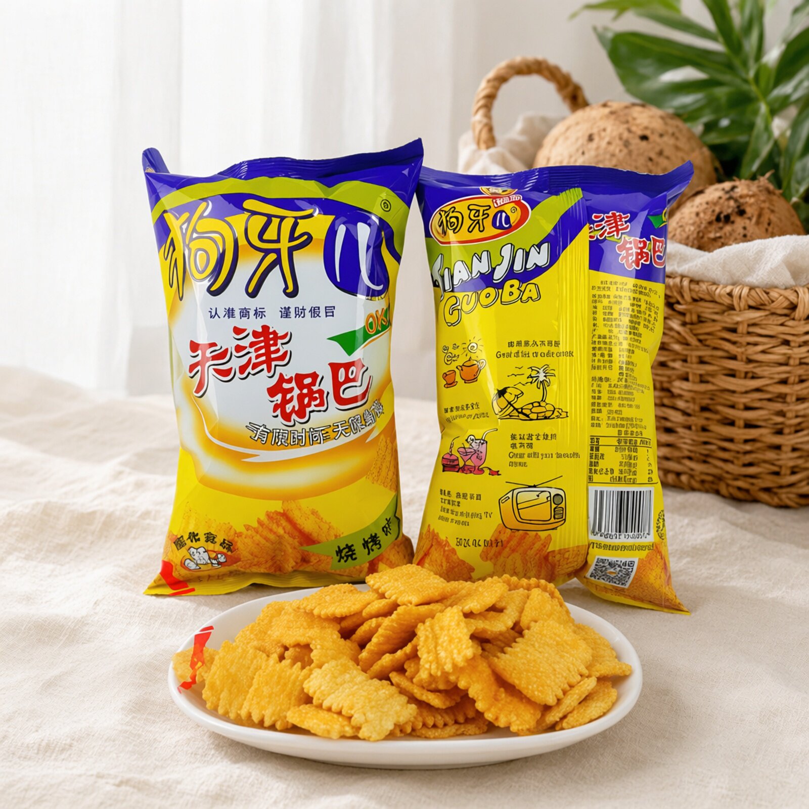 狗牙儿天津锅巴90g烧烤味