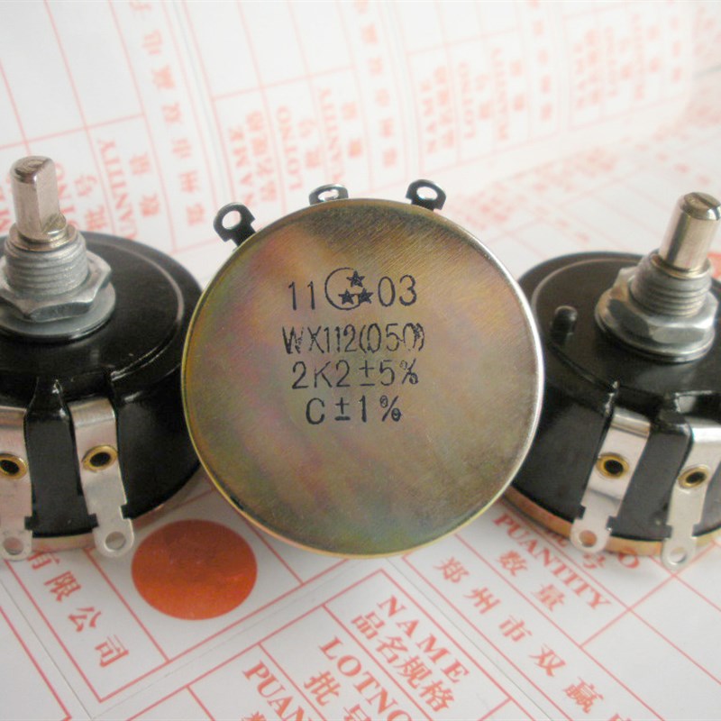 WX112电位器 5W100欧470欧1k 2K2 3k3 4k7 10k 22k工业线绕电位器