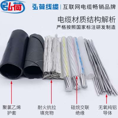 国标铝电缆线4芯25 35 50 70 9E5平方120三相四芯铠装铝芯电缆铝