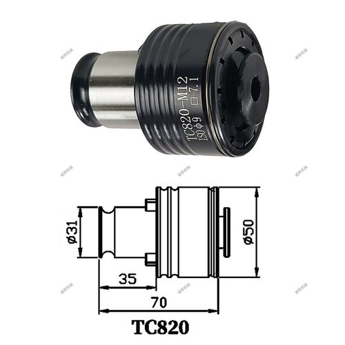 直柄攻丝夹头莫氏锥柄丝攻夹头扭力过载保护车床摇臂钻快换丝锥套