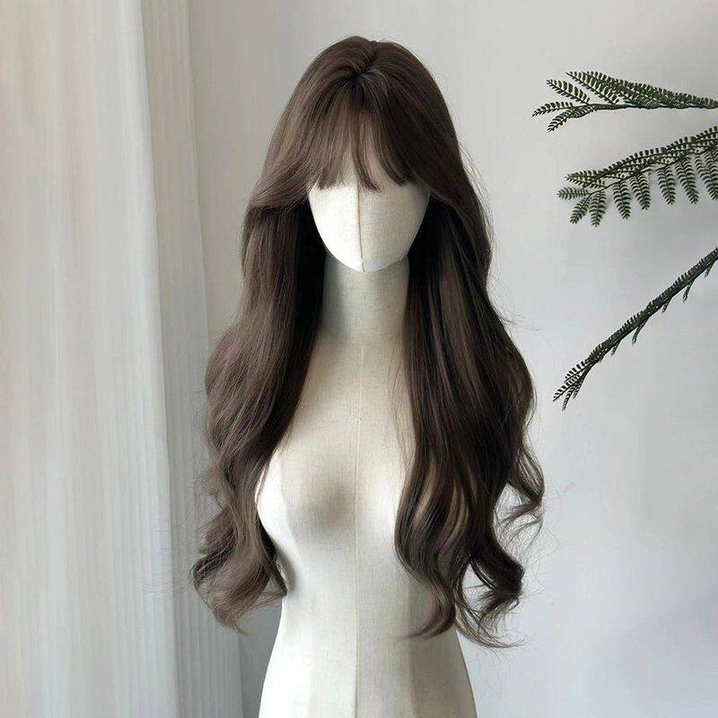 水舞沙假发全头套女长发自然齐刘海韩式整顶假发全头套假发女款