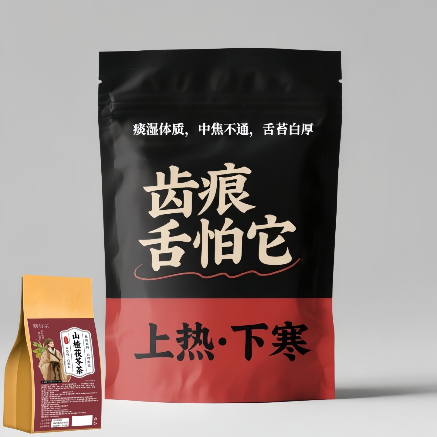 三焦不通齿痕舌中焦堵上热下寒湿气重舌苔白厚口苦易怒通焦茶