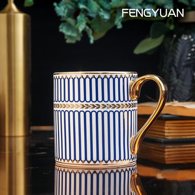 骨瓷马克杯办公室喝水杯子情侣水杯大容量礼盒装情侣陶瓷杯子套装