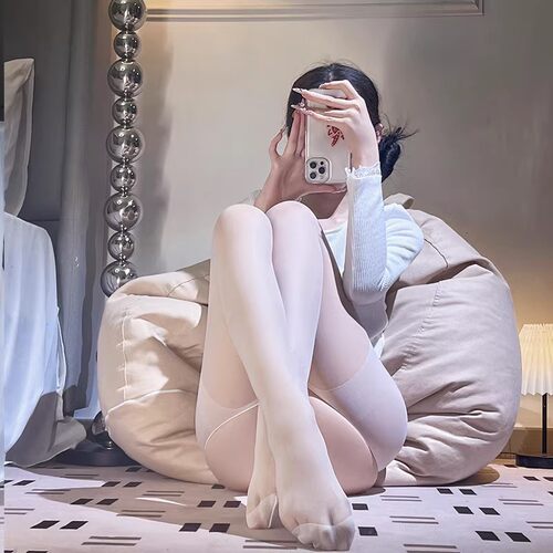 纯欲白色丝袜女0d超薄防勾丝连裤袜性感黑丝网红高透肉色光腿神器