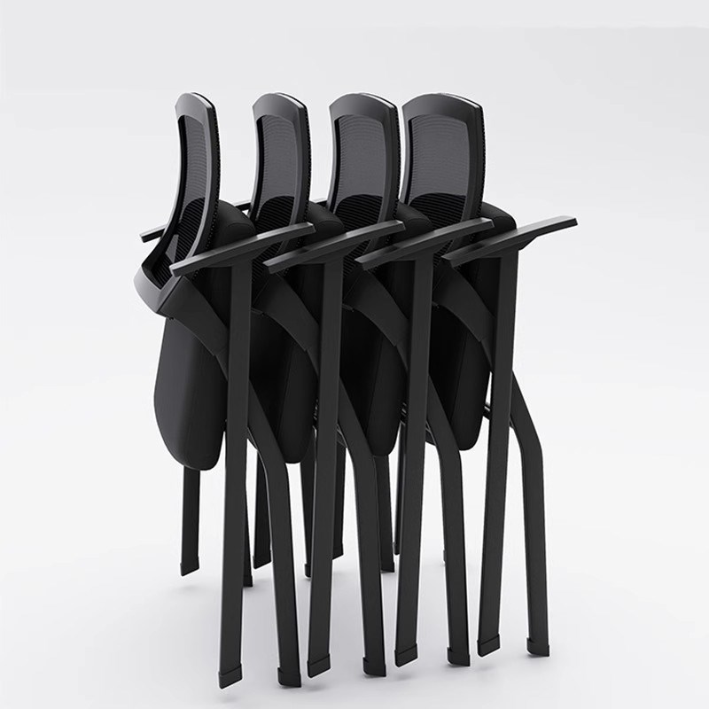 折叠培训椅带桌板会议椅带写字板桌椅H一体会议室开会椅培训班椅