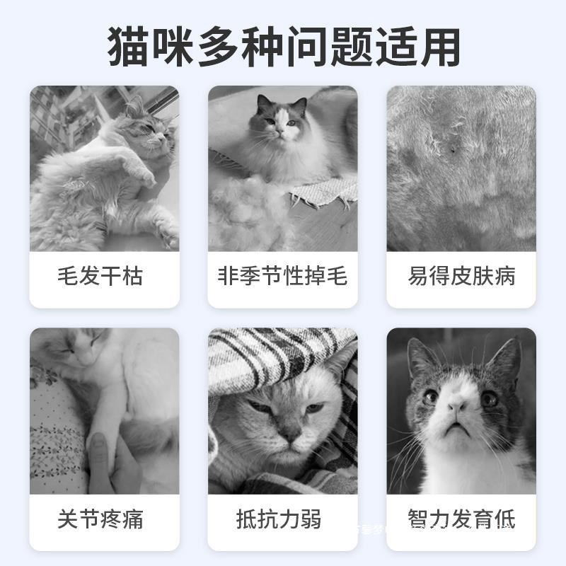 鱼油狗狗美毛猫咪防掉q毛金毛犬用宠物猫用鱼肝油软胶囊狗用品