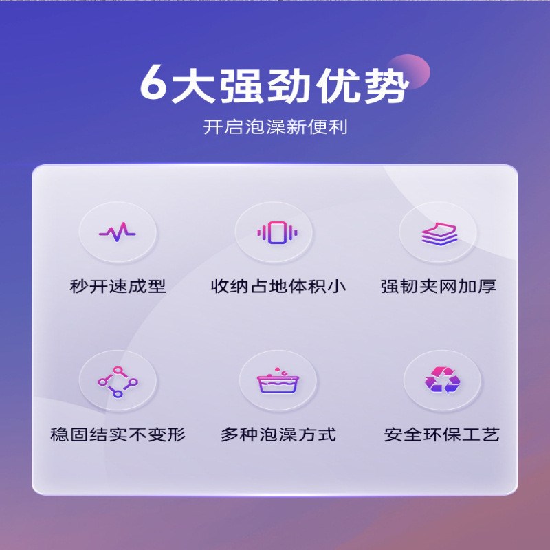 泡澡桶大人折叠泡浴桶家用成人全身可坐浴盆缸加厚儿童V洗澡桶321