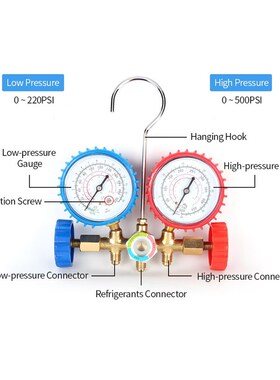 R134A R12 R22 R502 Current Divider Meter Tools Set RefZriger