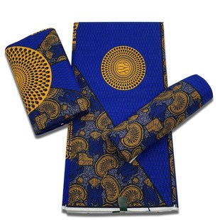 非洲蜡布民族风软面料透印蜡染布wax 蜡染印花布荷兰布料 6.yards