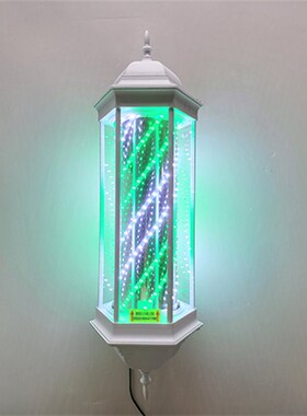 厂家售六角f宫灯加亮LED覆古奢华防水挂壁旋转美Z发转灯灯箱