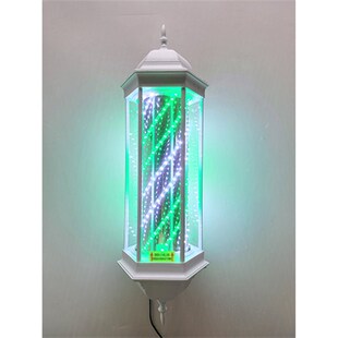 厂家售六角f宫灯加亮LED覆古奢华防水挂壁旋转美Z发转灯灯箱