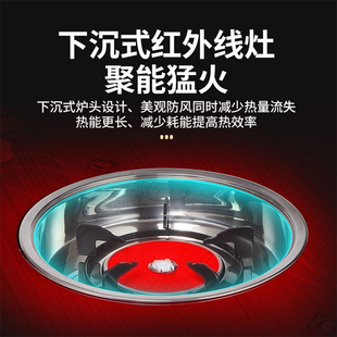 真气电两用取暖桌家m用天然气烤火桌火锅一体餐桌圆形电烤桌电暖