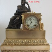 钟表古典机械镀金发条上弦报时座钟欧式 创意家P居摆钟仿古董西洋