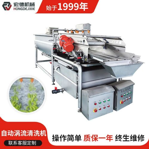 果蔬肉类气泡清洗l机小龙虾海产品涡流清洗机器净菜加工震动沥水