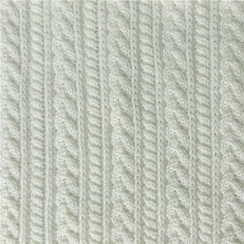 扭针织抱枕箱包面料粗针提花麻花毛线H绳鞋帽工艺品布料厂家现货