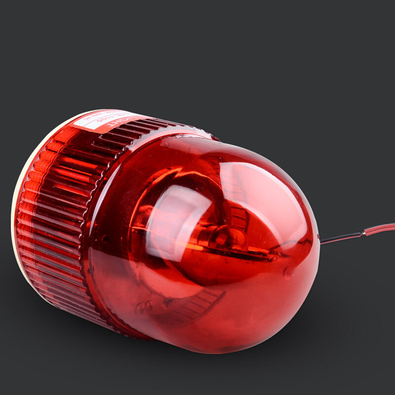 小型警示灯lte-1105爆闪高亮无声报警器220v旋转式信号灯闪烁灯